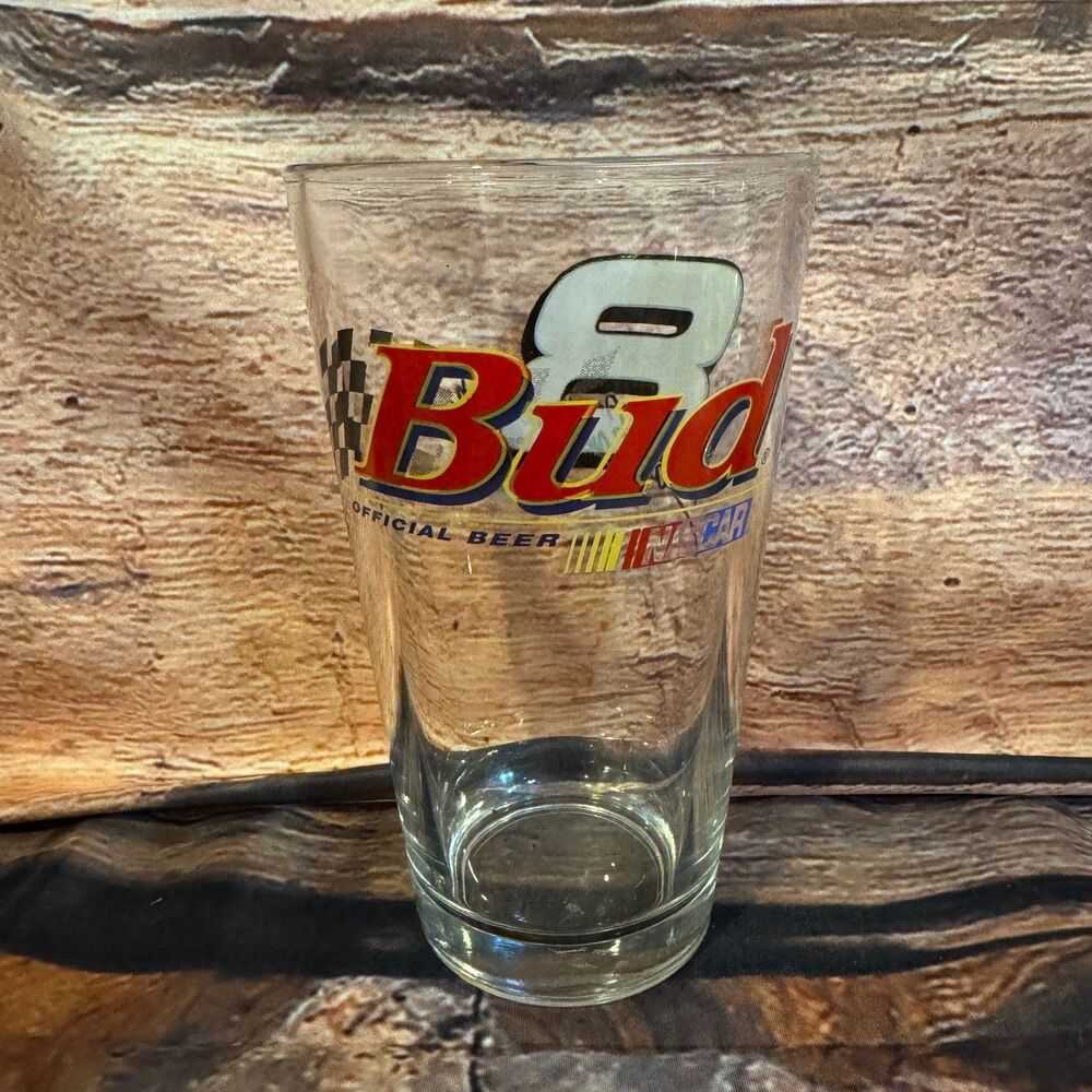 Budweiser NASCAR Dale Earnhardt Jr. #8 Pint Glass Racing Collectible